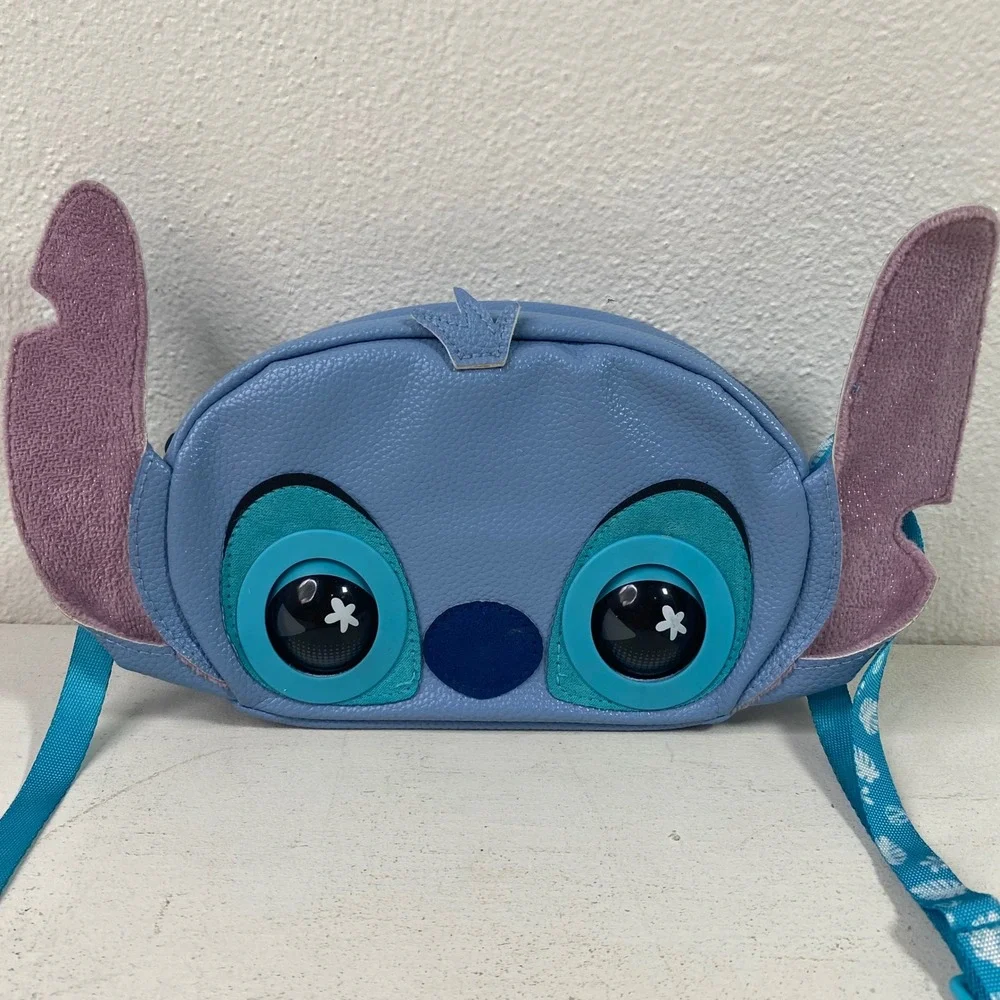 Disney Lilo & Stitch Crossbody Bag Purse Pals Talks & Eyes Move Plush Ears 626
